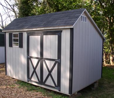 Saltbox Wood Storage Shed